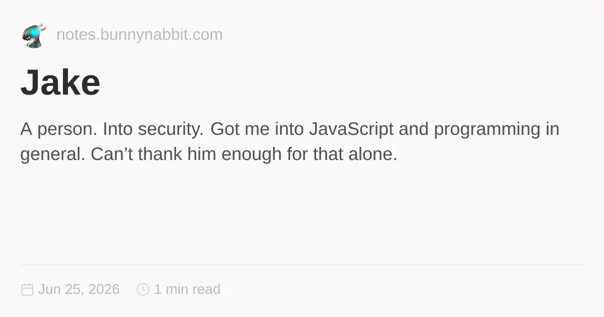 Jake Script Jake