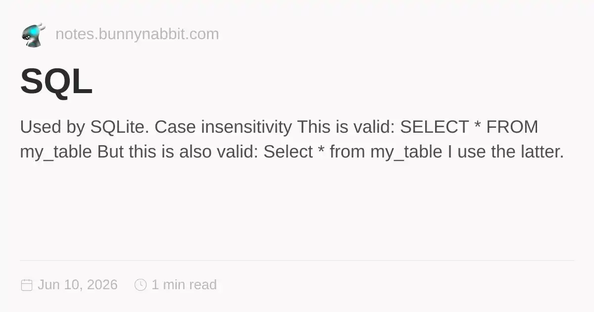 SQL