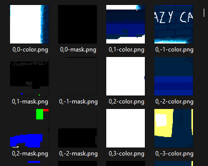 A grid of extracted images displayed in File Explorer.